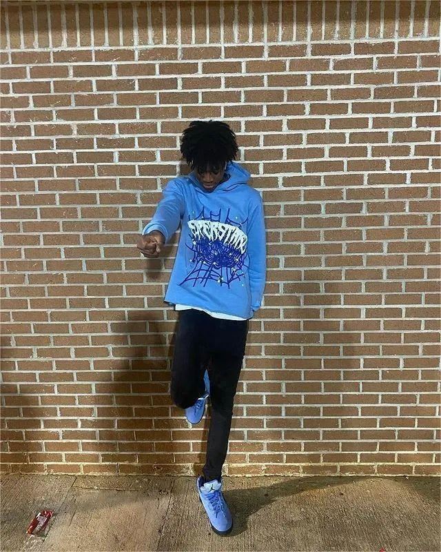 Spider webbed hoodie and pants