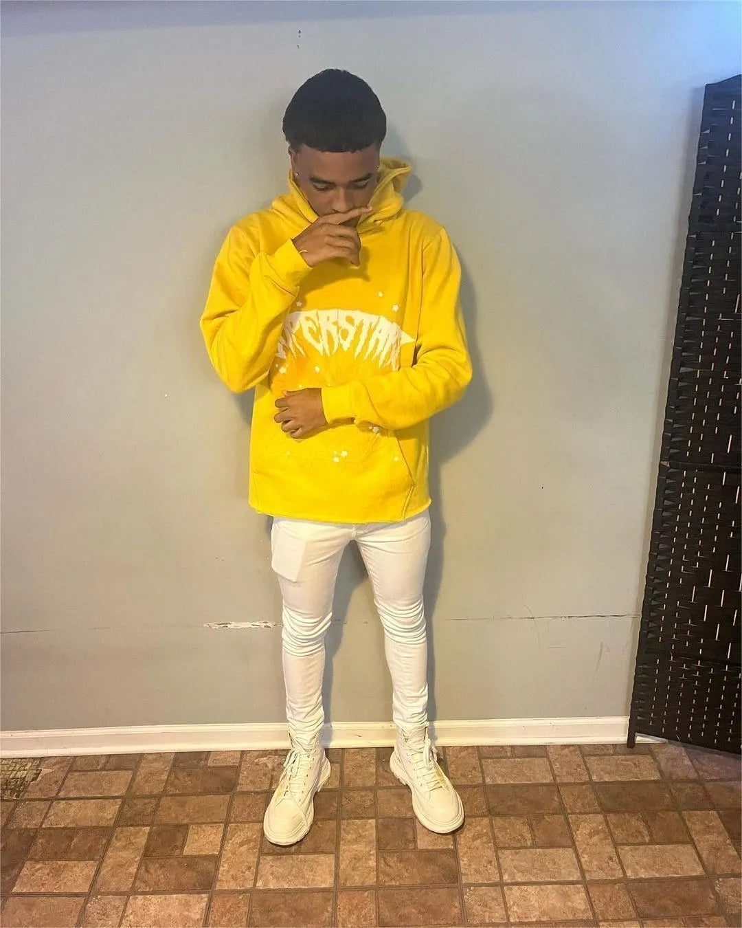 Spider webbed hoodie and pants