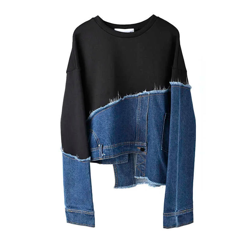 Denim style long sleeve