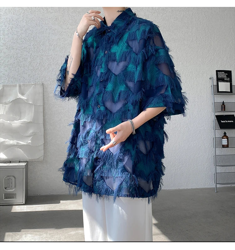 loose thread short sleeve