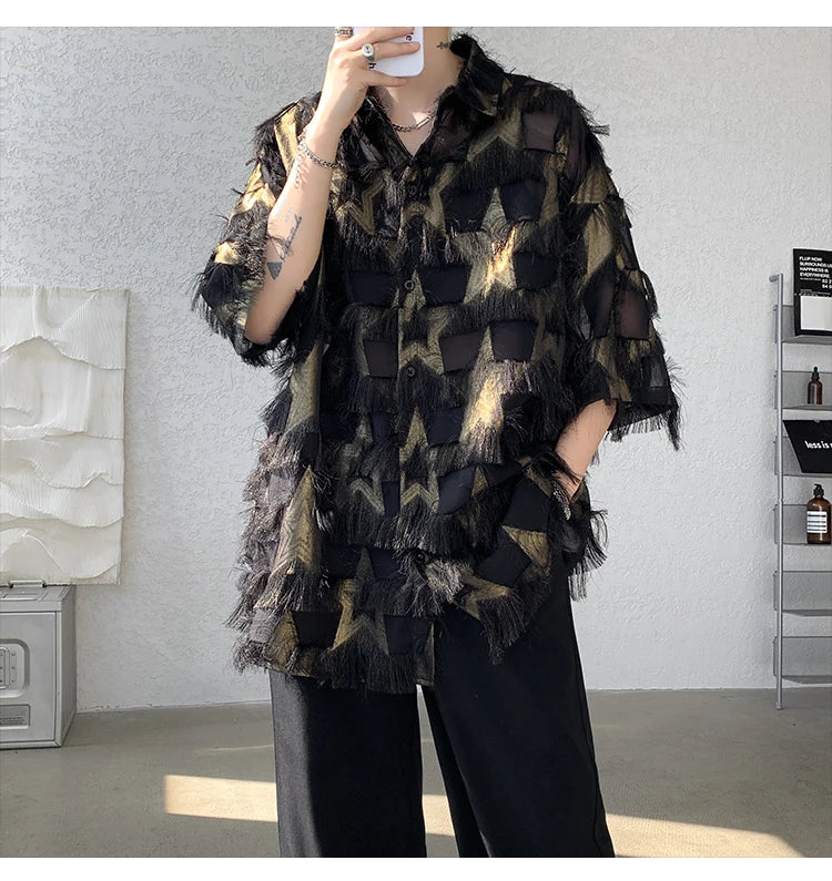 loose thread short sleeve