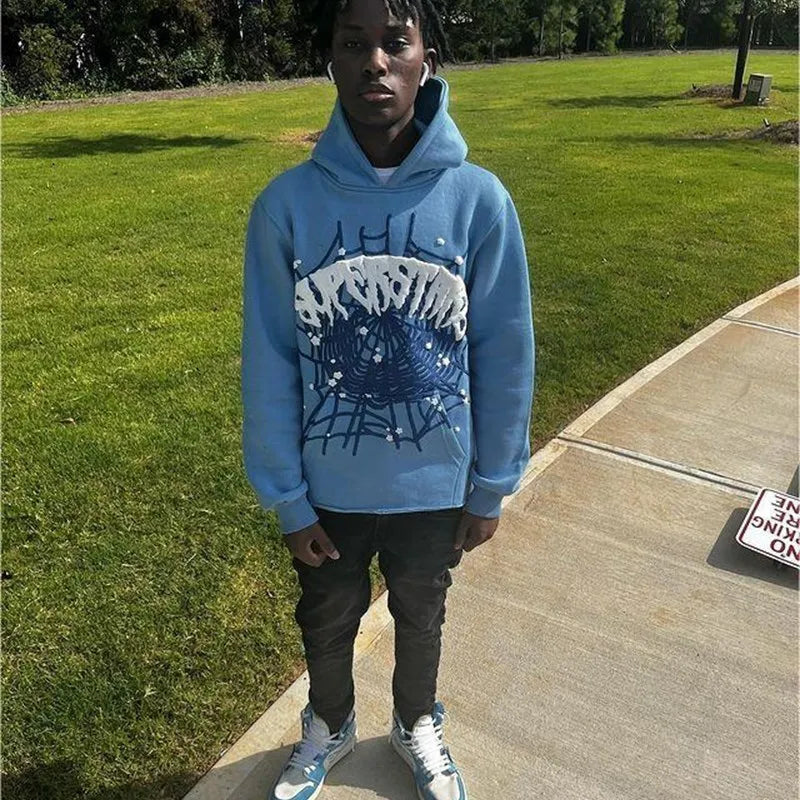 Spider webbed hoodie and pants