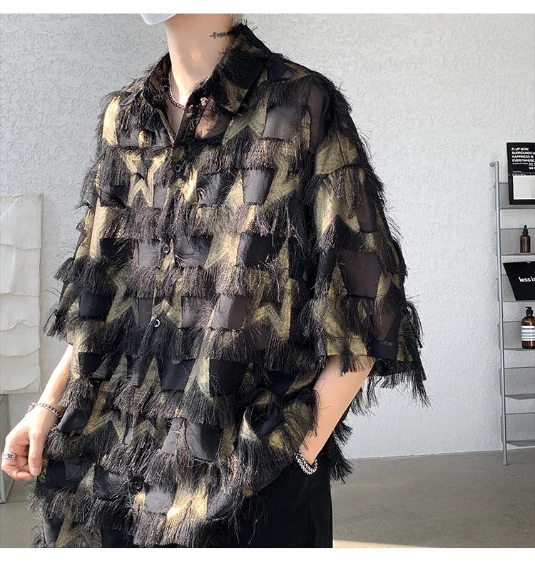 loose thread short sleeve