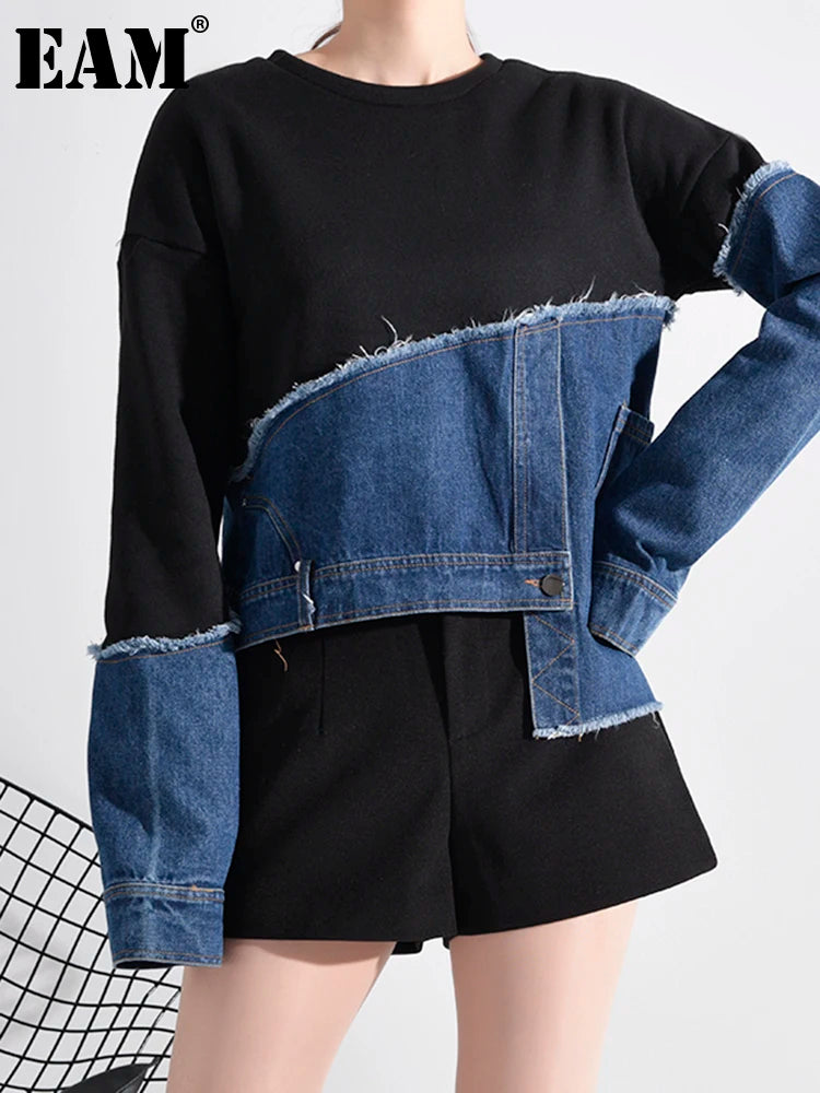 Denim style long sleeve