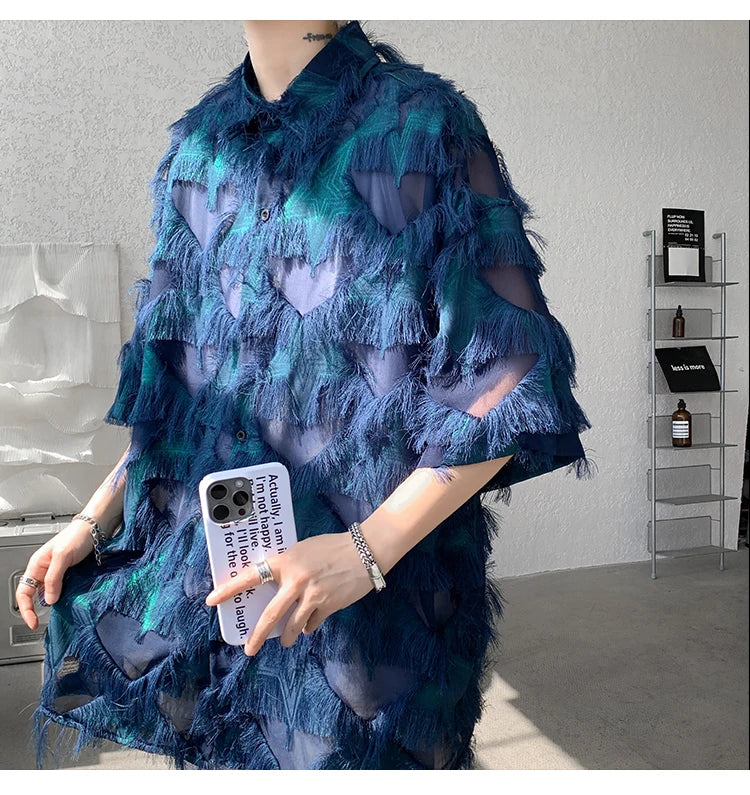 loose thread short sleeve
