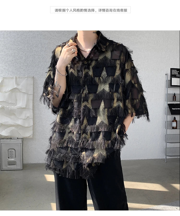 loose thread short sleeve