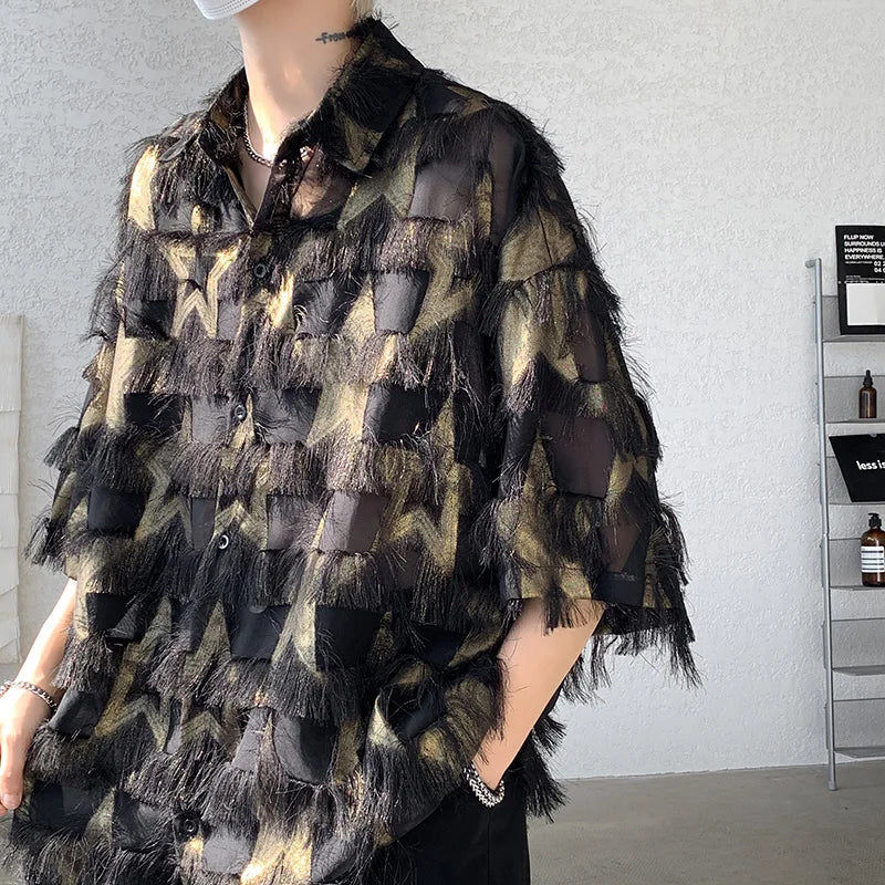 loose thread short sleeve