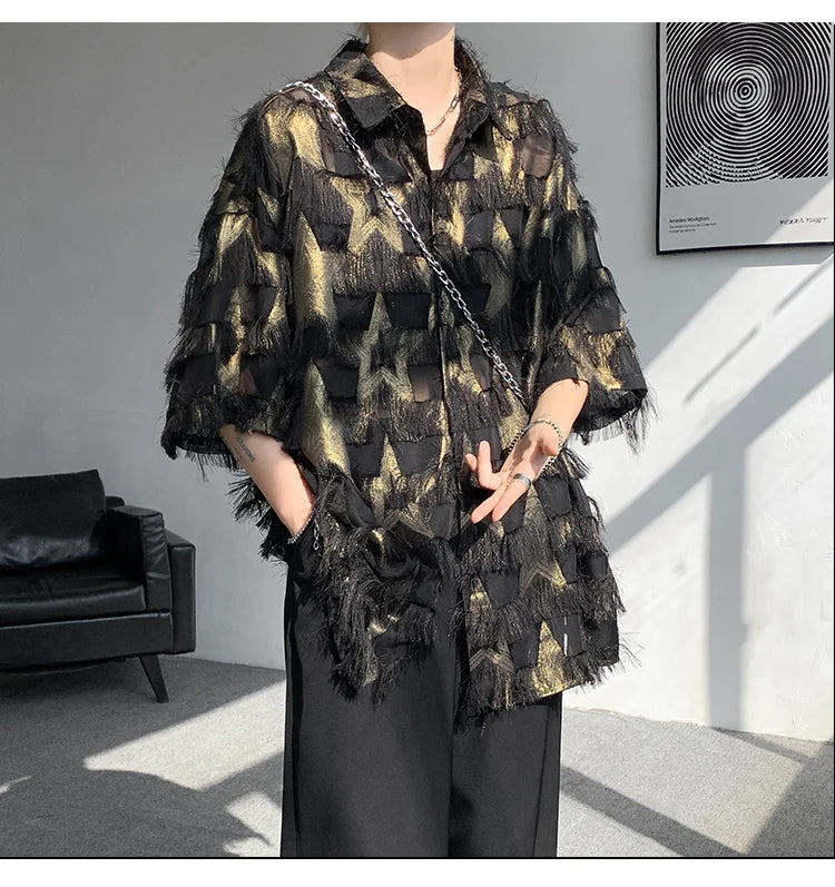 loose thread short sleeve