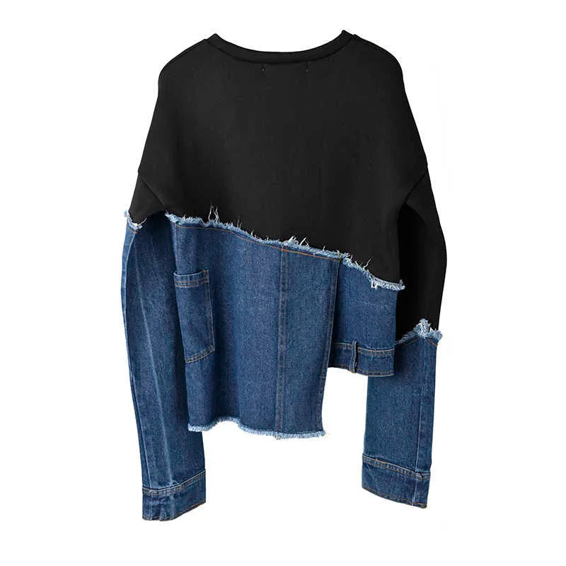 Denim style long sleeve
