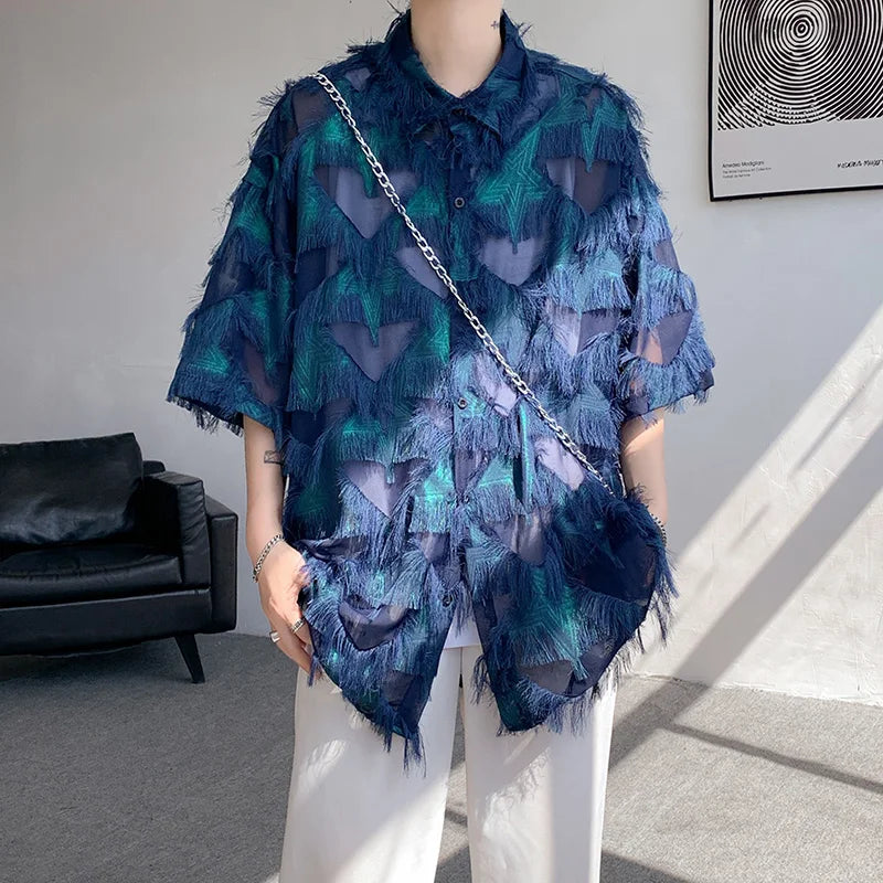 loose thread short sleeve