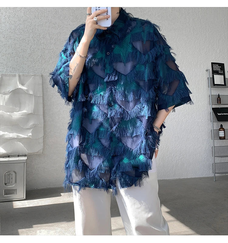 loose thread short sleeve
