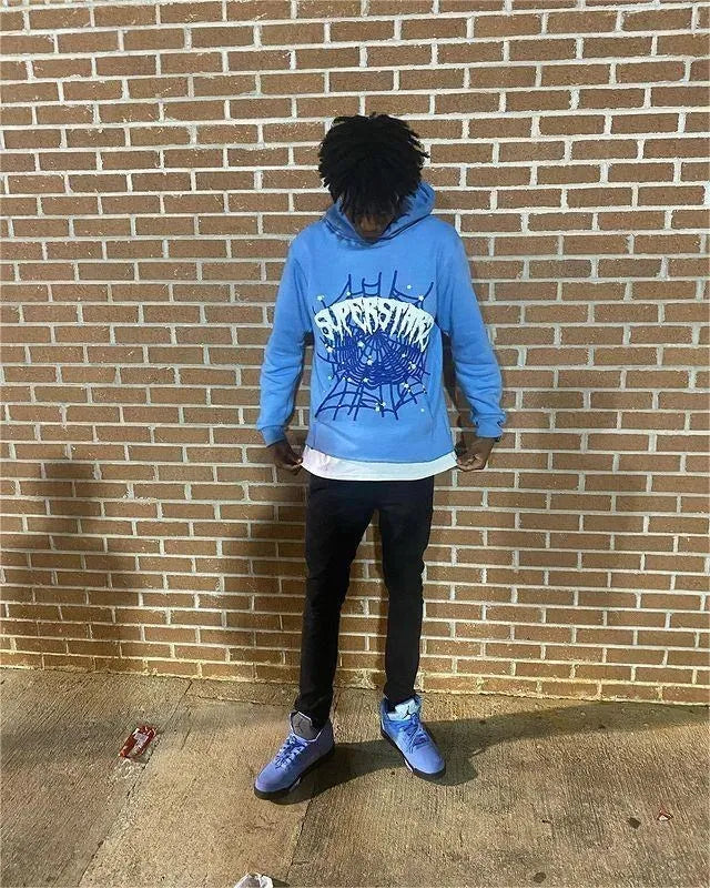 Spider webbed hoodie and pants