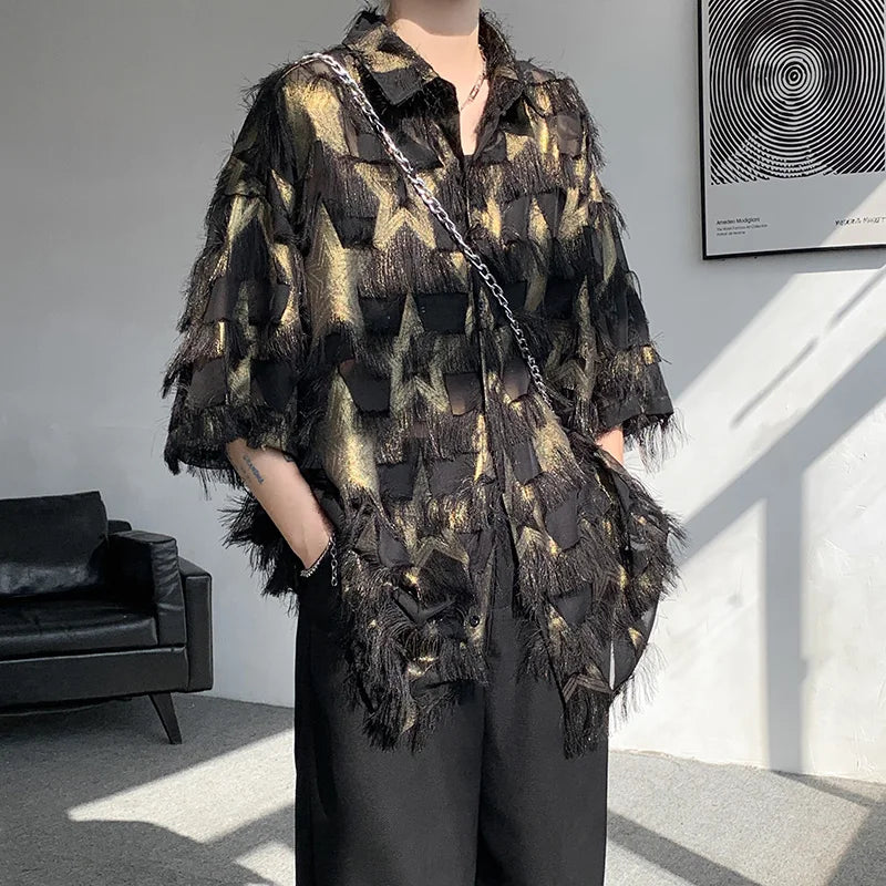 loose thread short sleeve